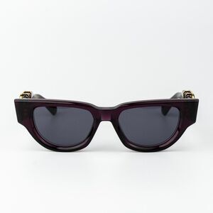 Valentino Men Sunglasses Crystal Purple Grey Cat Eye V - DUE VLS-103D-50